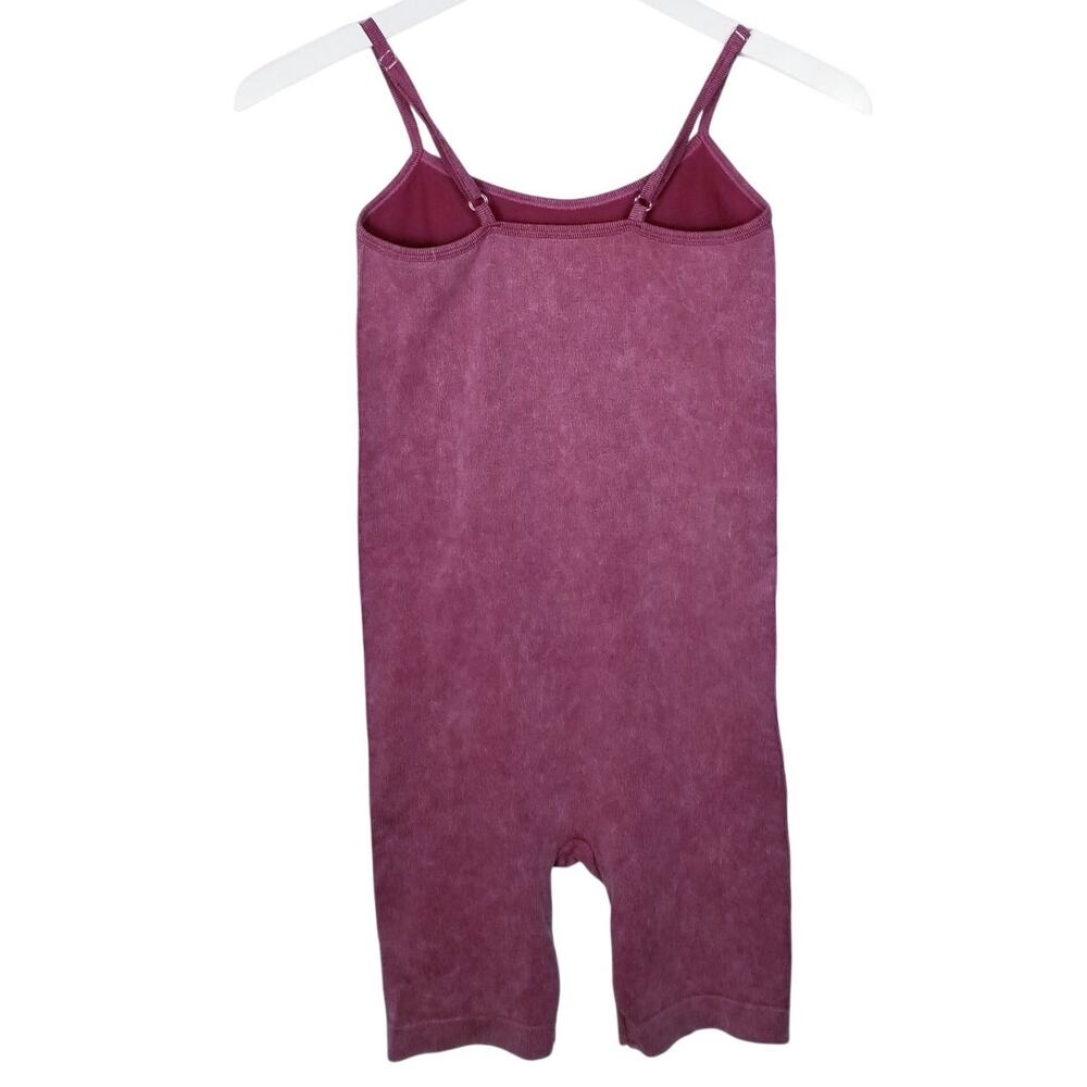 INDERO Ribbed Yoga Bodysuit in Purple/Pink - Size Small - Picture 3 of 4